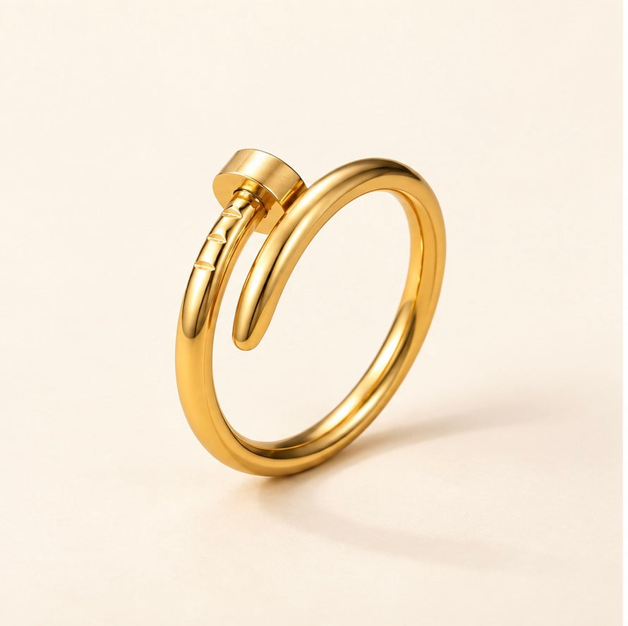 The Carriage Nail Ring - Gold